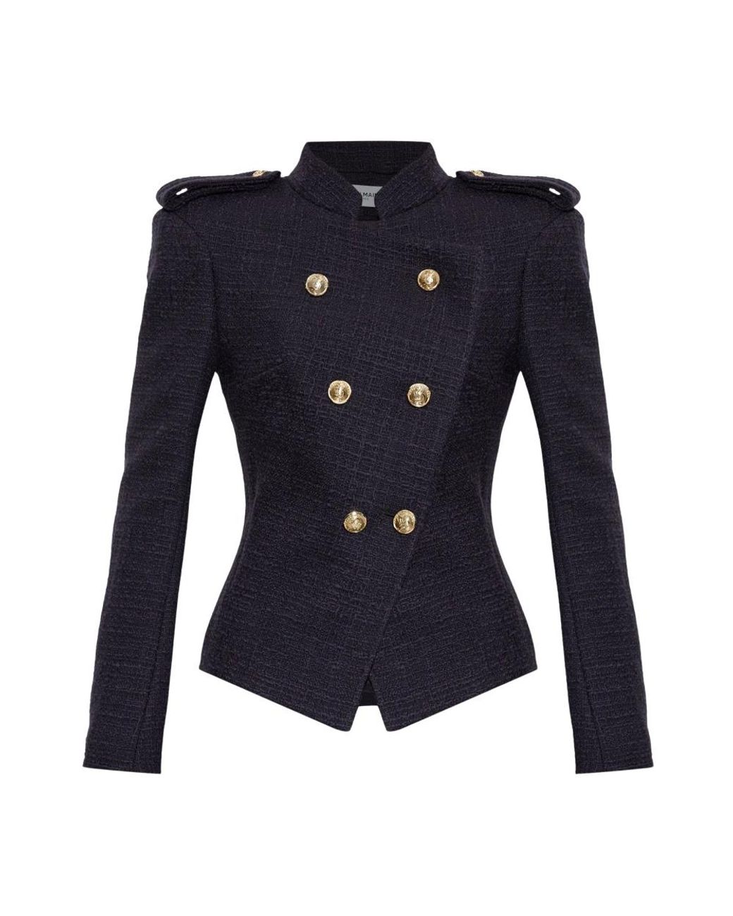Tweed Jackets Balmain en coloris Blue