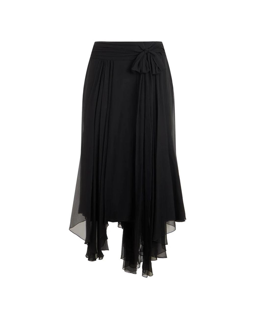Alberta Ferretti Black Midi Skirts