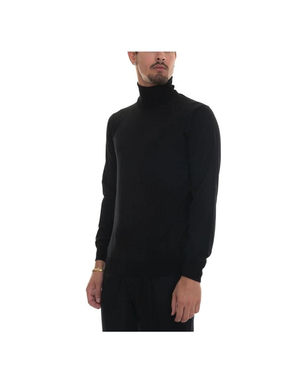 hindustrie Black Turtlenecks for men