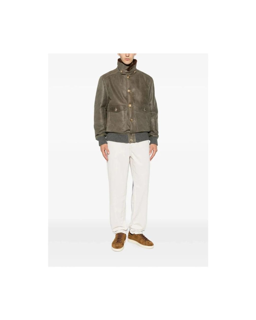 Brunello Cucinelli Natural Straight Fit Jeans for men