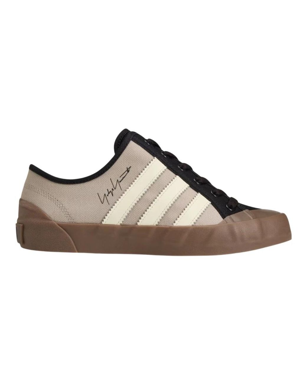 Y-3 Brown Nisi Lo Canvas Low-Top Sneakers for men