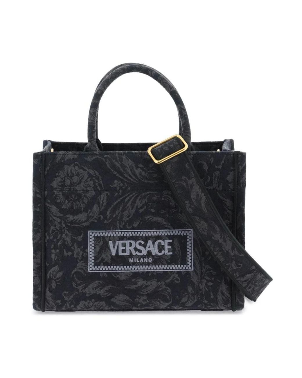 Versace Black Shopping Bags