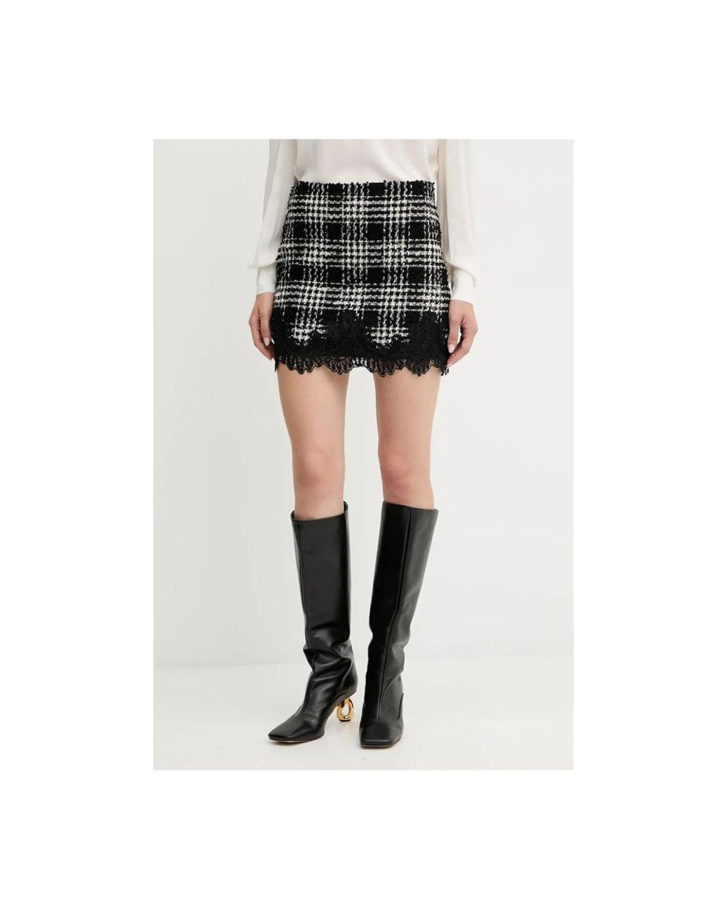 Twinset Black Short Skirts