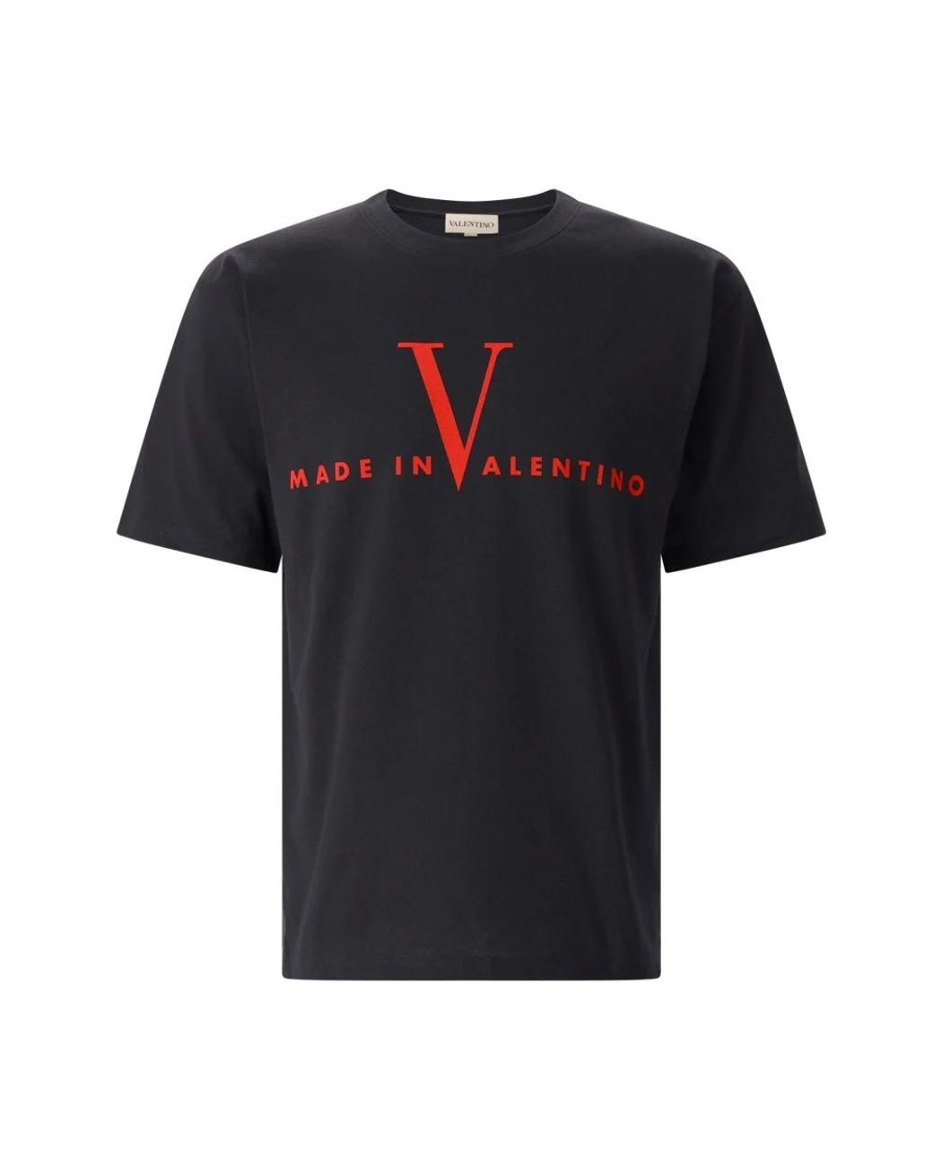 Valentino Tops ,Zwart ,Katoen T-Shirt in het Black voor heren