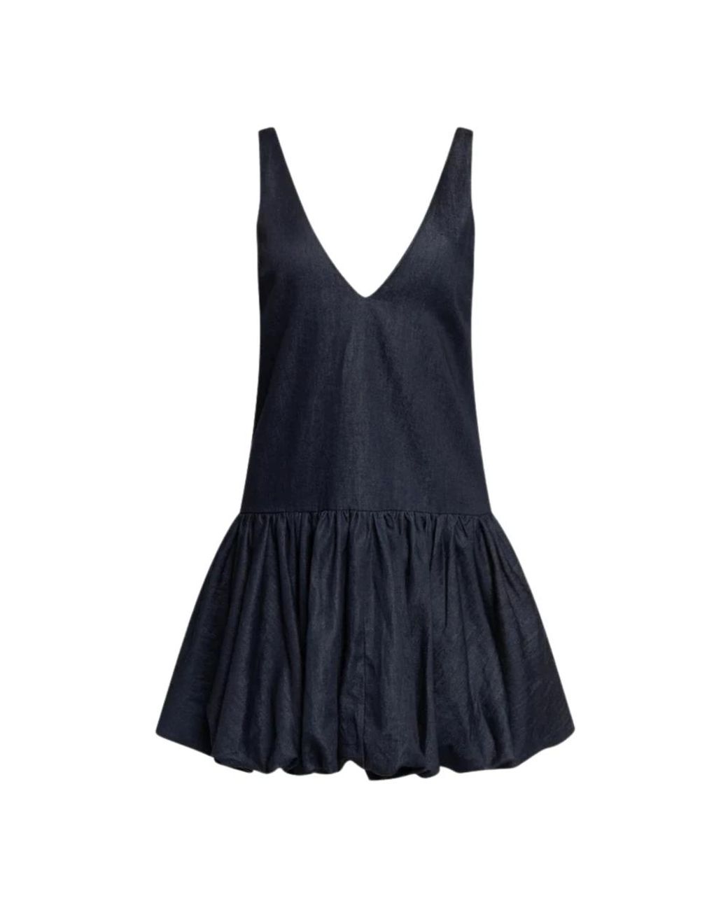 WEILI ZHENG Blue Short Dresses