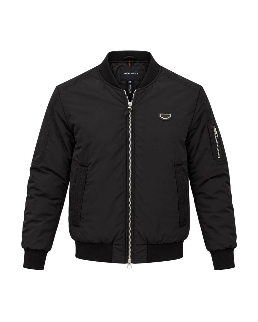Antony Morato Regular-Fit Padded Bomber Jacket in het Black voor heren