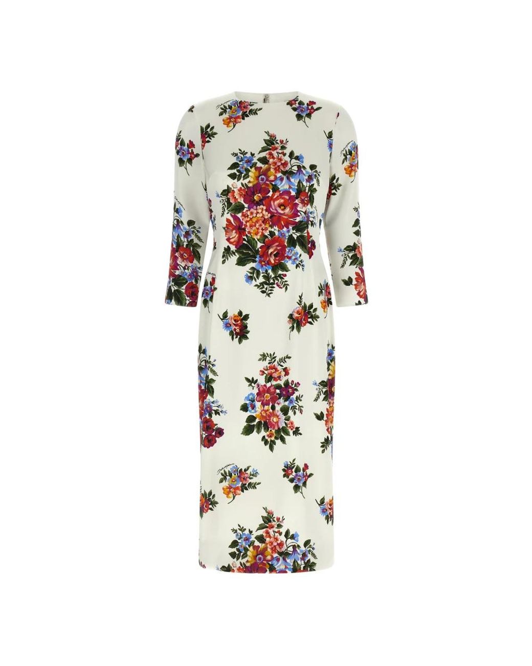 Dolce & Gabbana White Midi Dresses