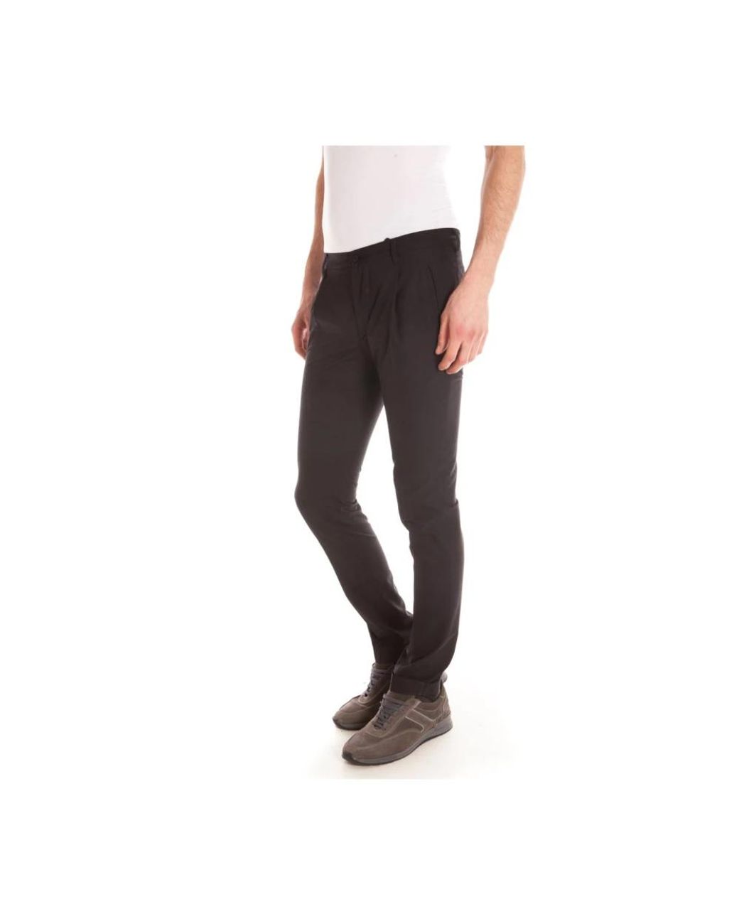 Daniele Alessandrini Black Chinos for men
