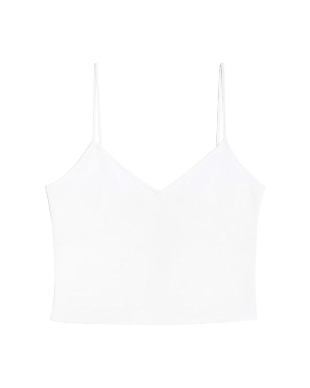 AMI Sleeveless Tops in het White
