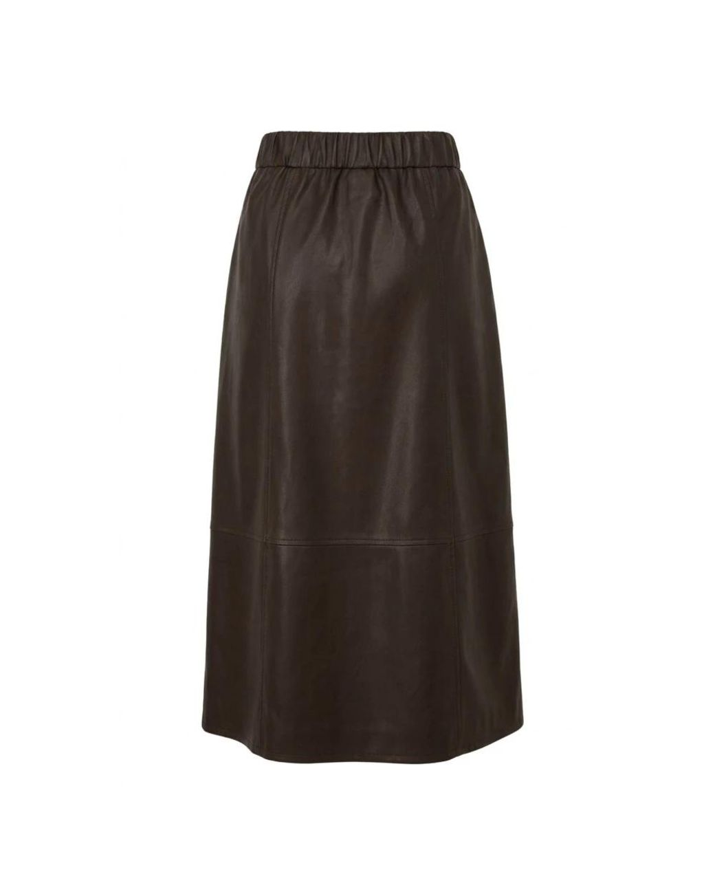 Leather Skirts Notyz de color Brown