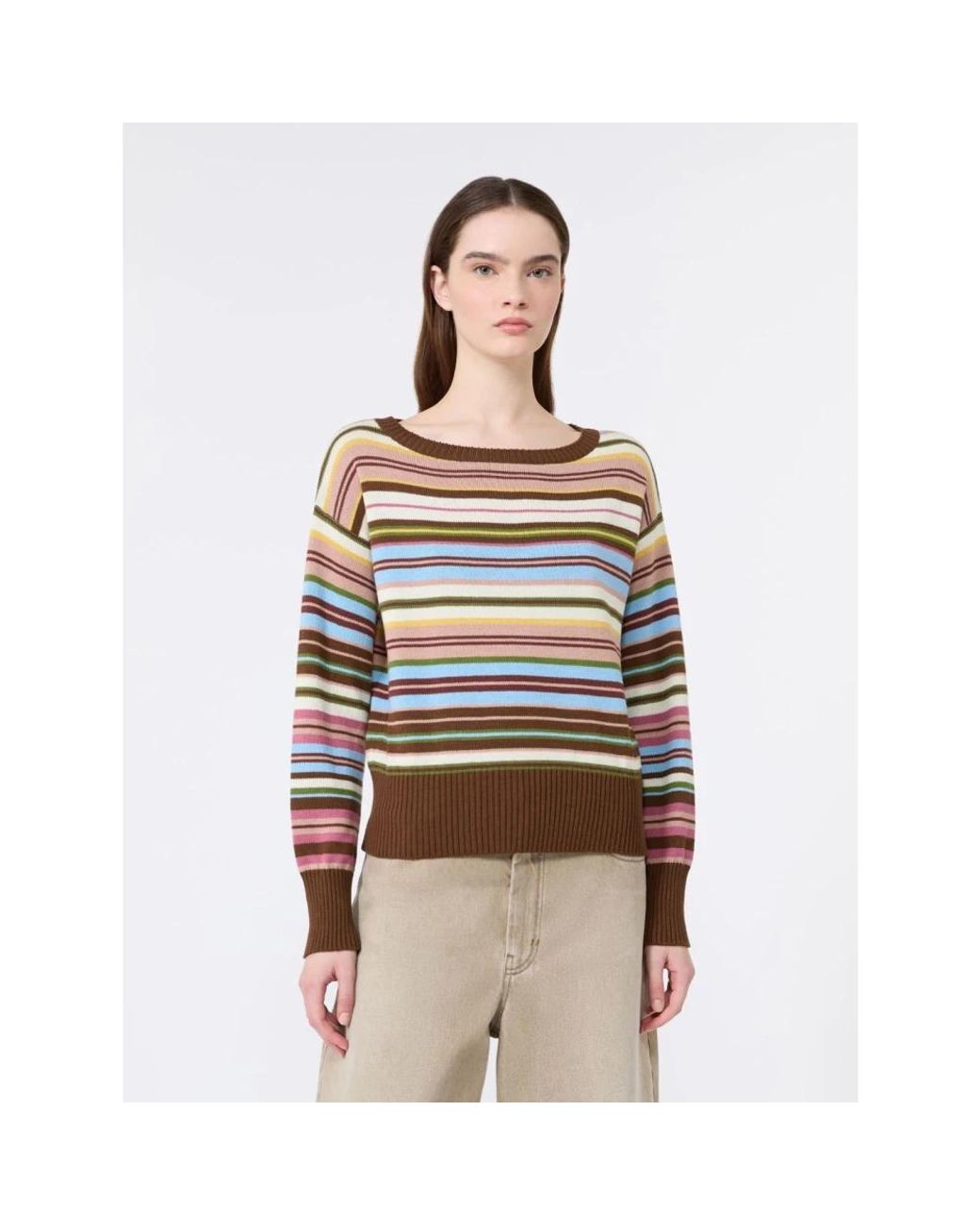 Weekend by Maxmara Blue Round-Neck Knitwear