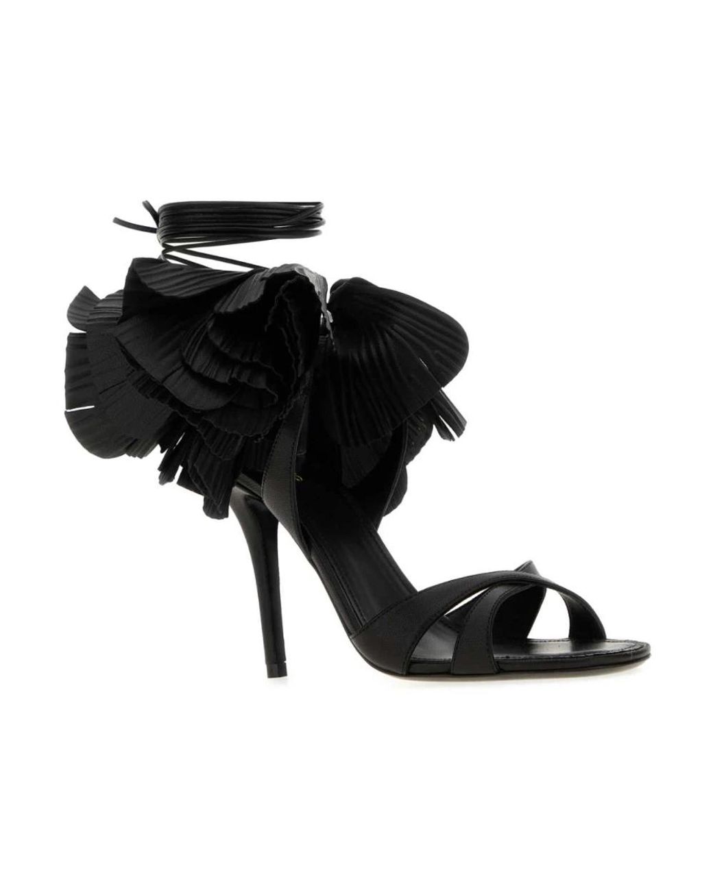 Ferragamo Black High Heel Sandals