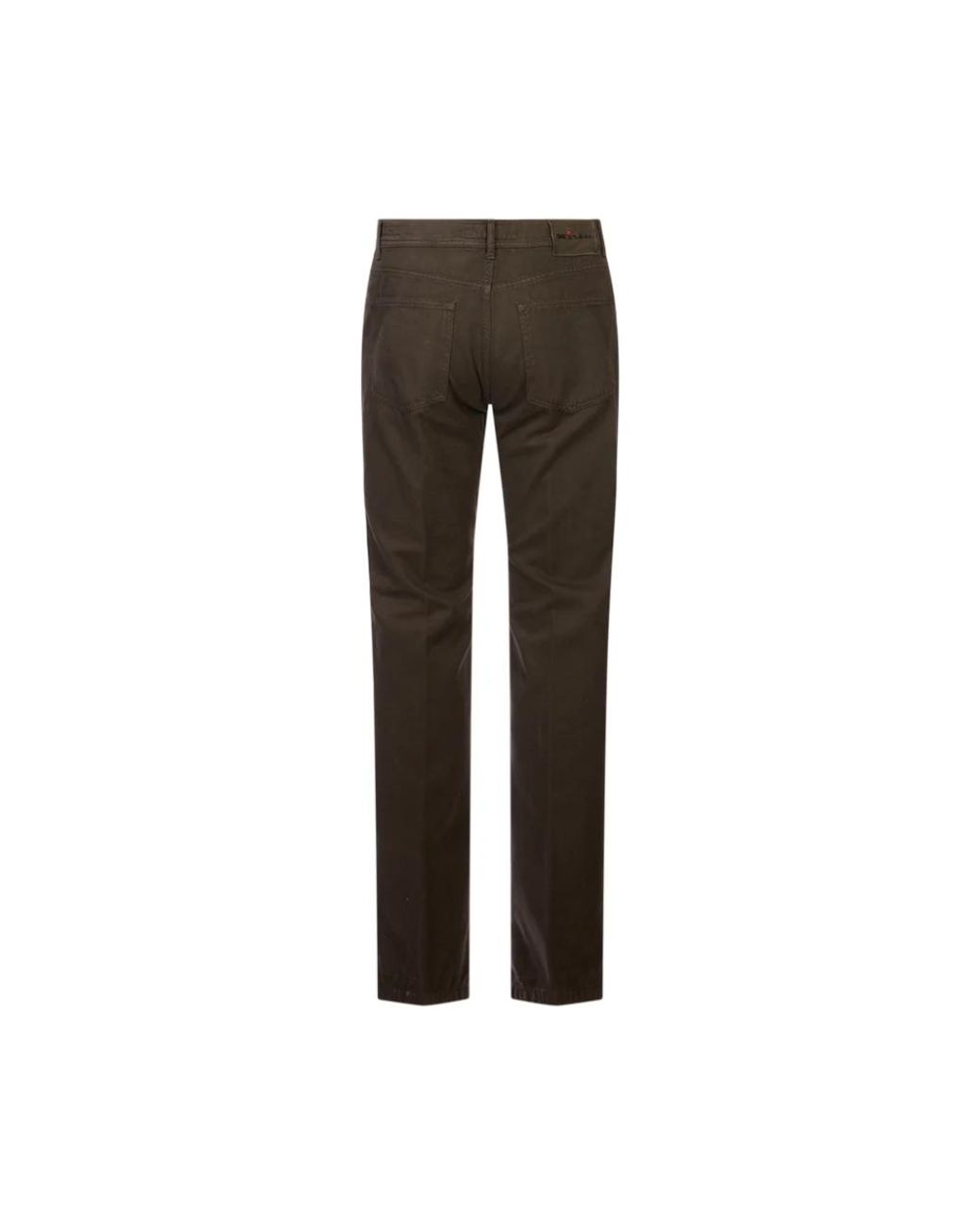 Kiton Logo Patch Jeans in Brown für Herren