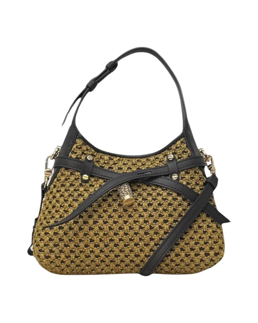Borbonese Borsa Hobo Mini in het Green