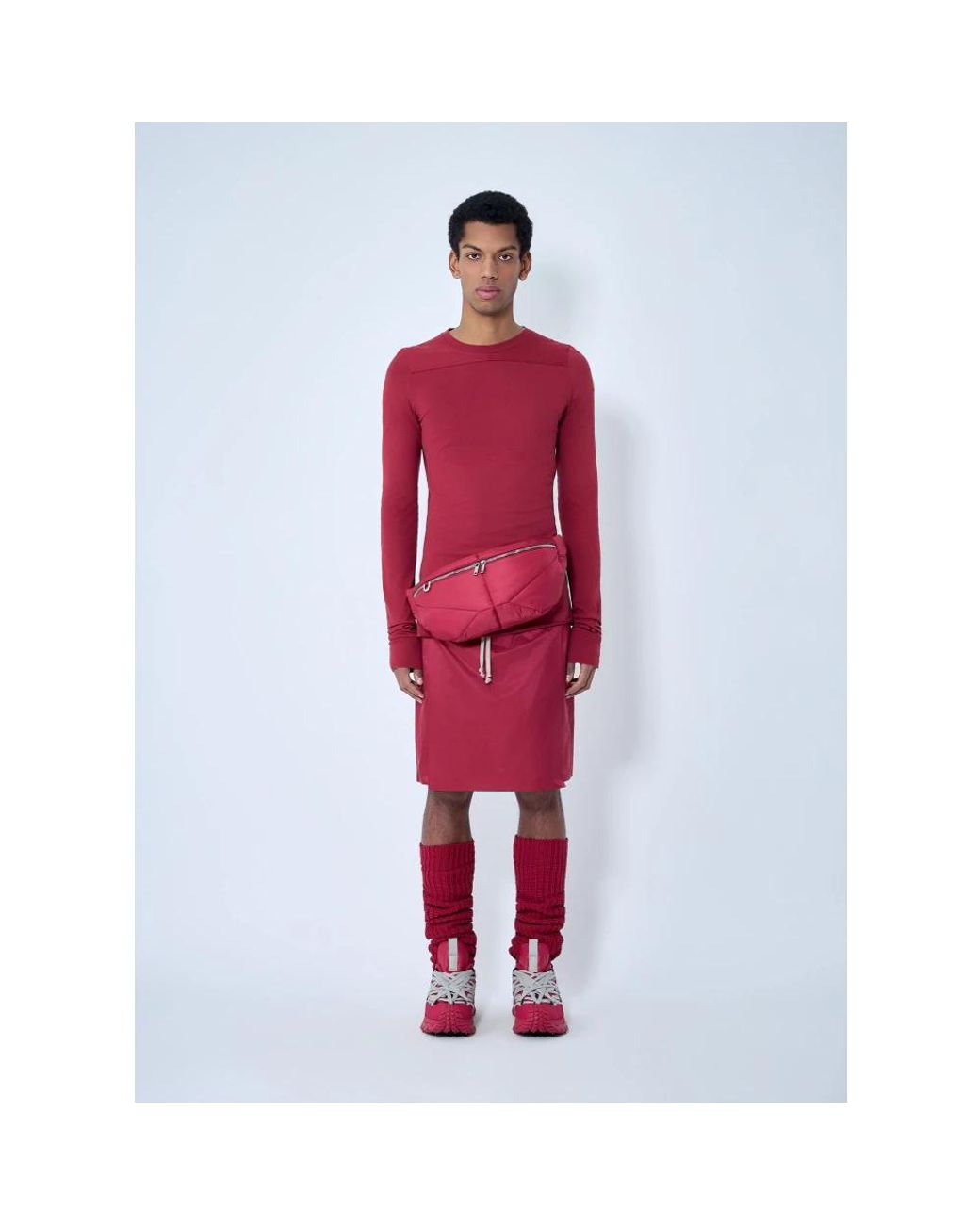 Moncler Red Long Sleeve Tops for men