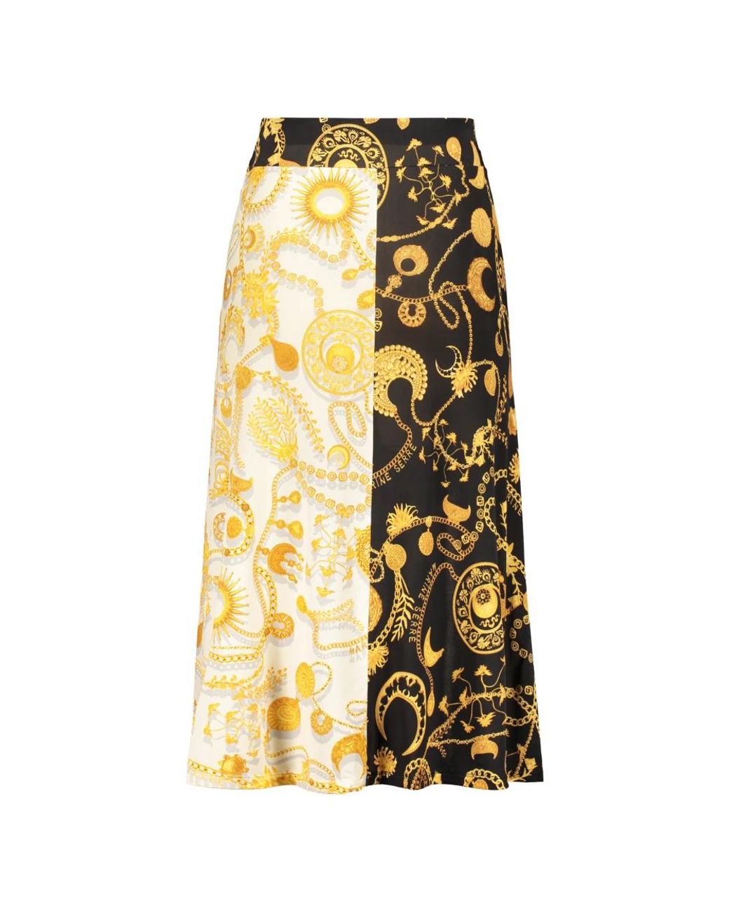 MARINE SERRE Yellow Midi Skirts