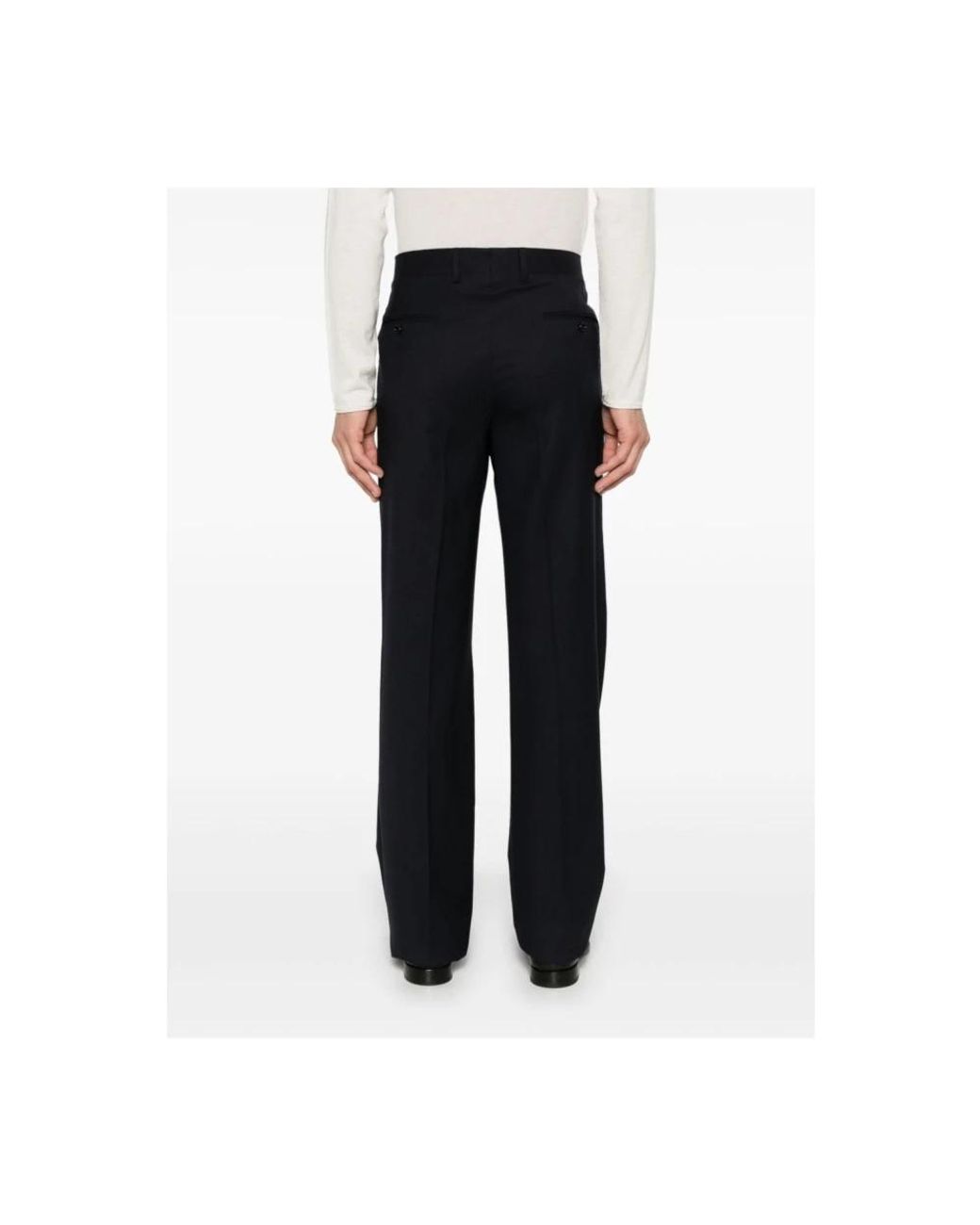 Lardini Black Suit Trousers for men