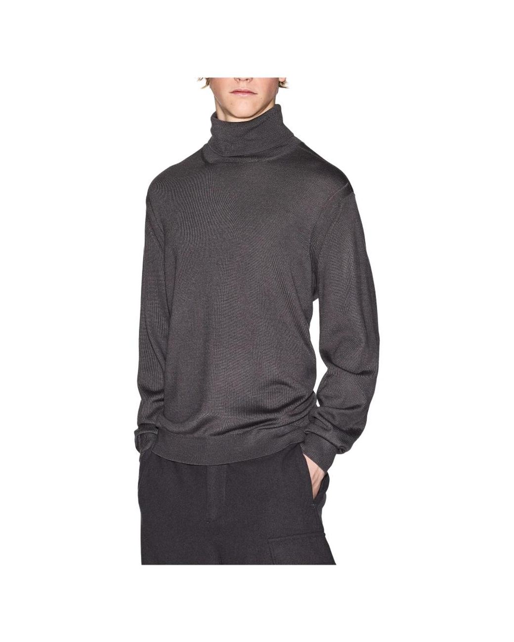 ARMANI EXCHANGE Gray Turtlenecks for men