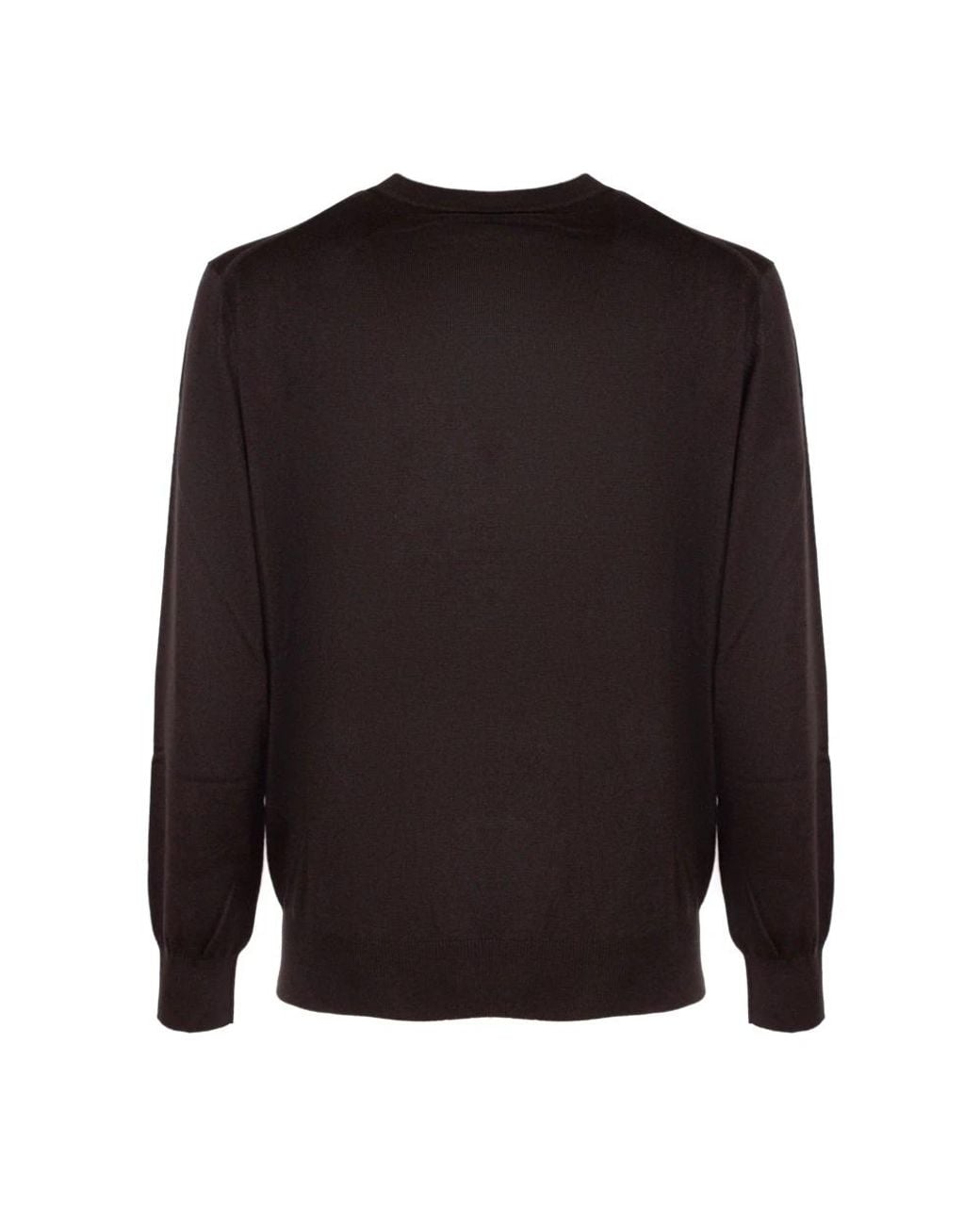 Kangra Black Round-Neck Knitwear for men