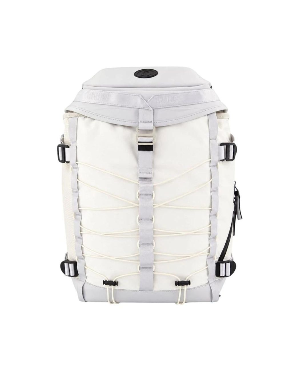 Rains White Backpacks