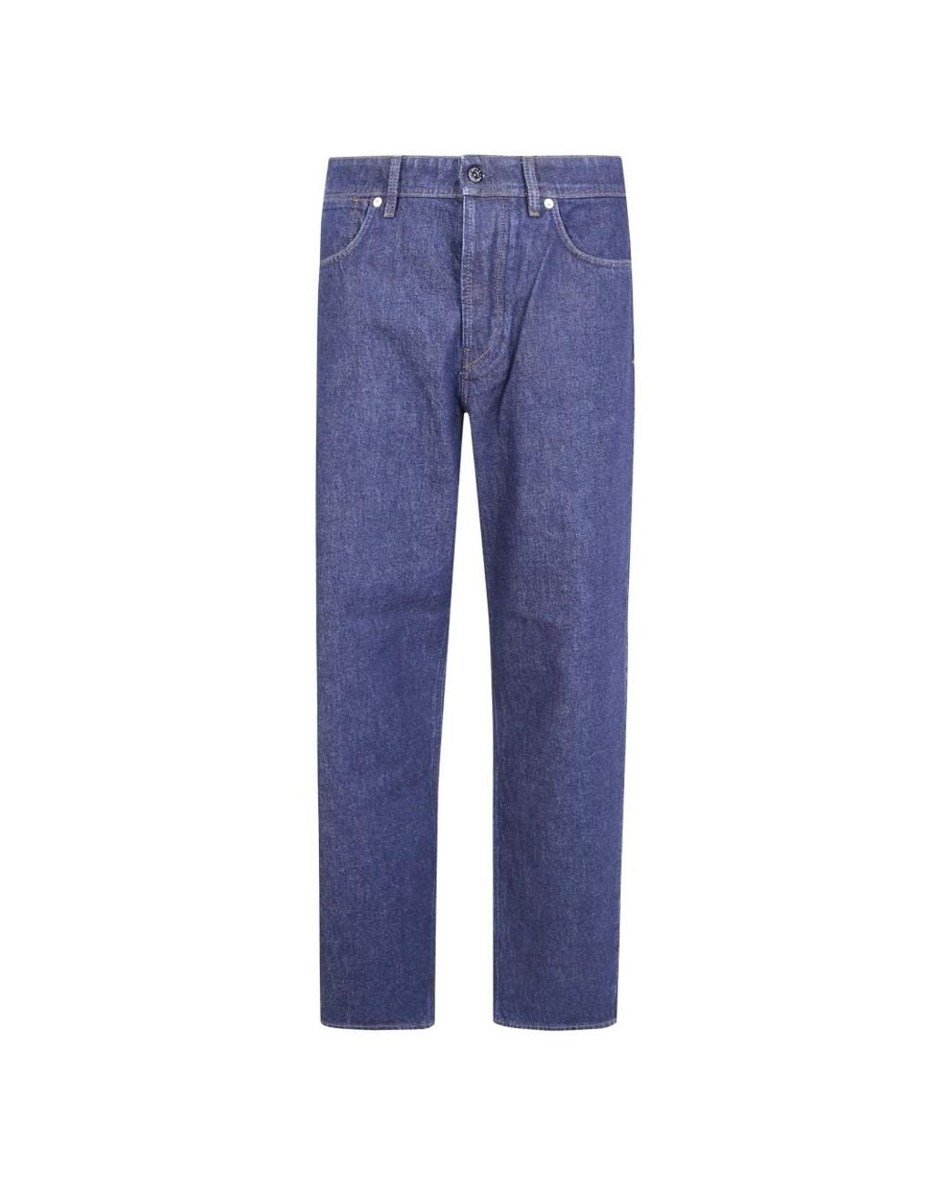 Stone Island Blue Straight Fit Jeans for men