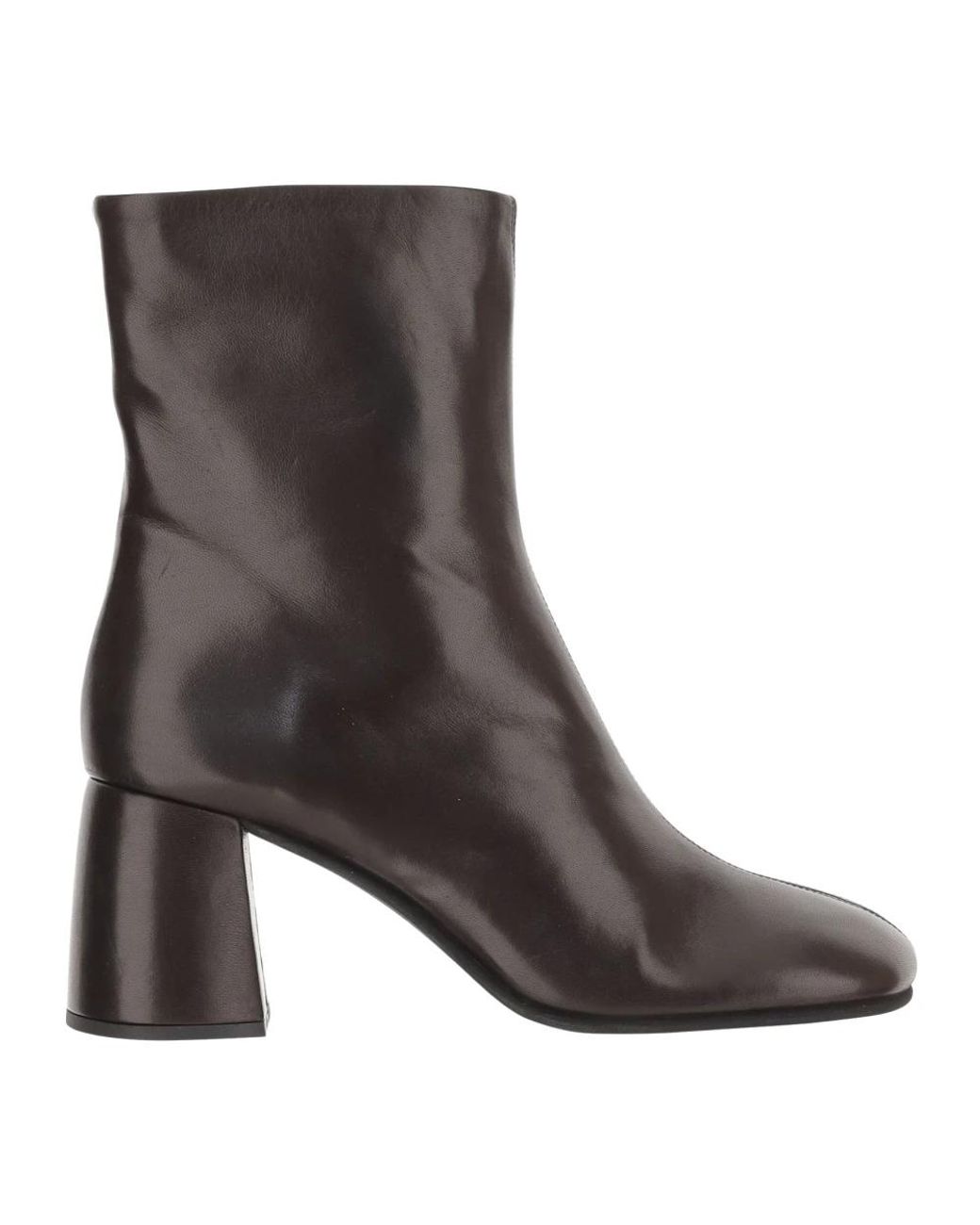 Poeve Gray Heeled Boots