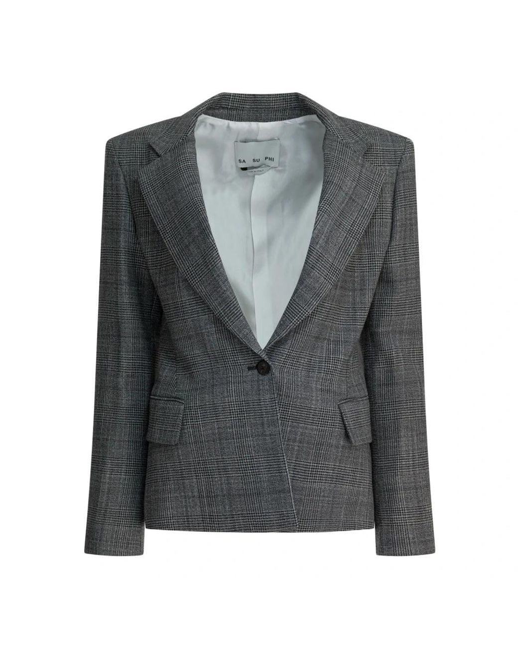 Sa Su Phi Jassen ,Grijs ,Wol W25742 Gr 0950 Jacket in het Gray