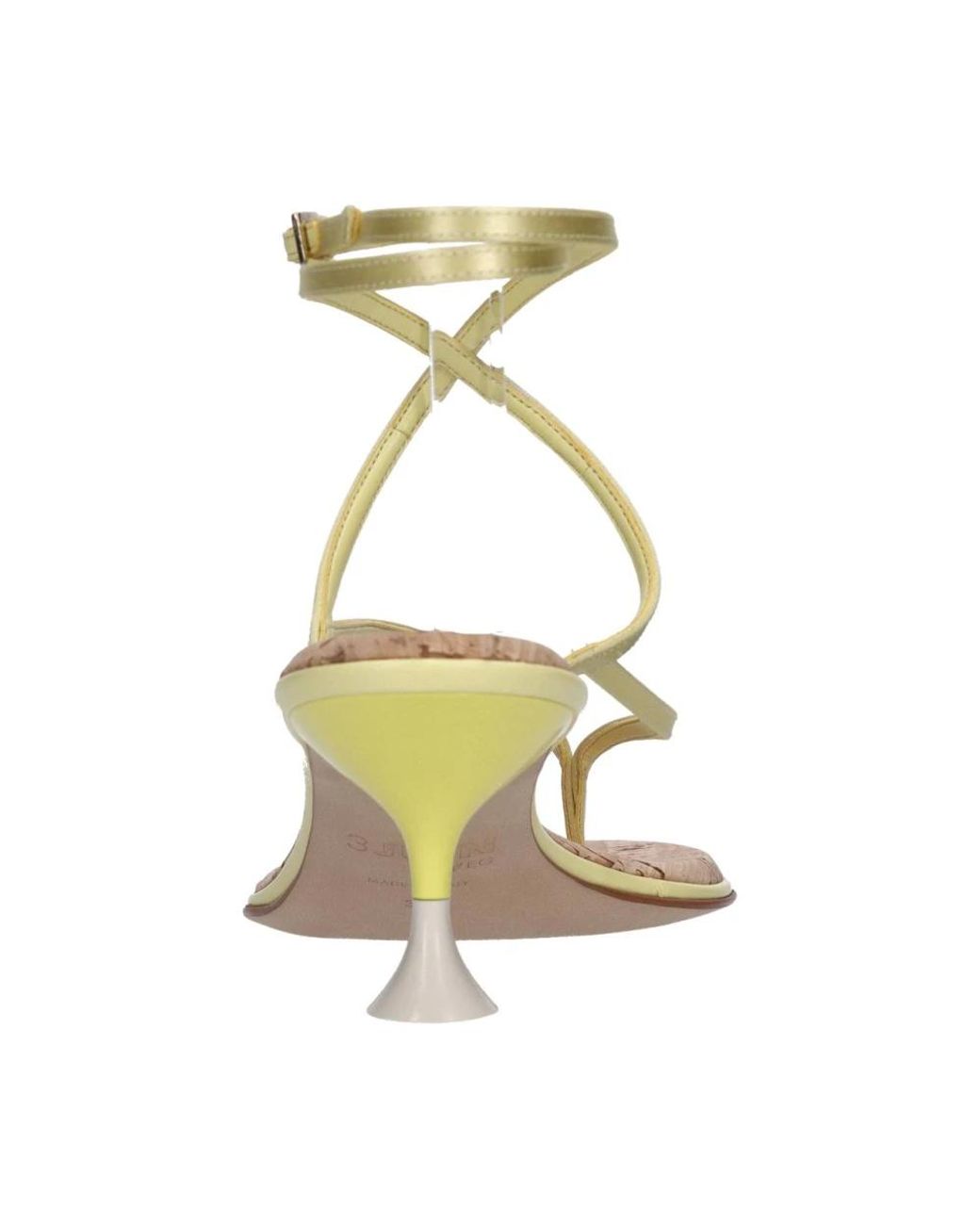 3Juin Metallic High Heel Sandals