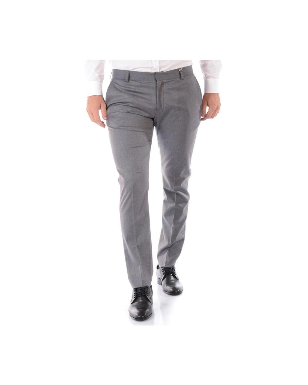 Daniele Alessandrini Gray Suit Trousers for men
