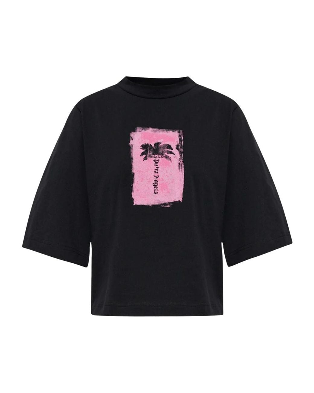Palm Angels Black T-Shirts