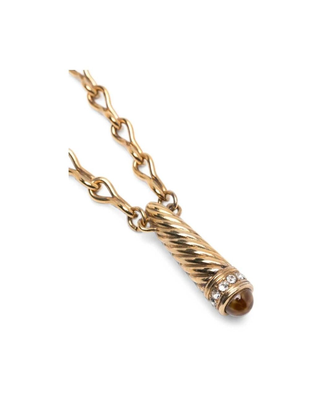Raquel Diniz Metallic Crystal-Embellished Chain Necklace