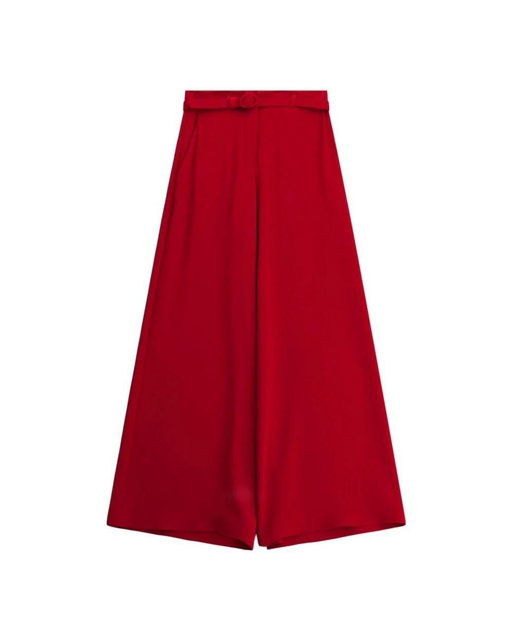 Imperial Red Wide Trousers