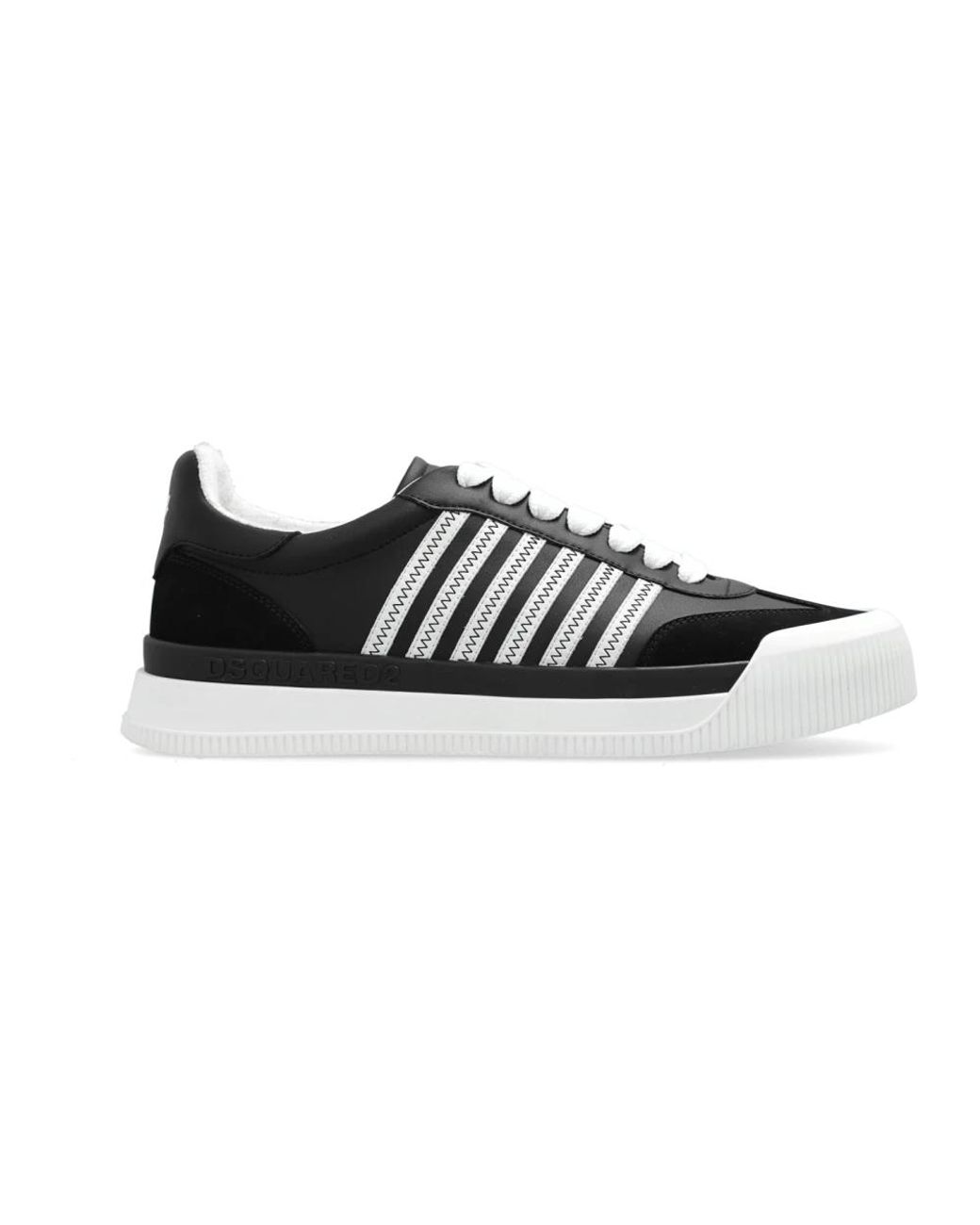 DSquared² Schoenen ,Zwart ,Leer Sportschoenen New Jersey in het Black voor heren