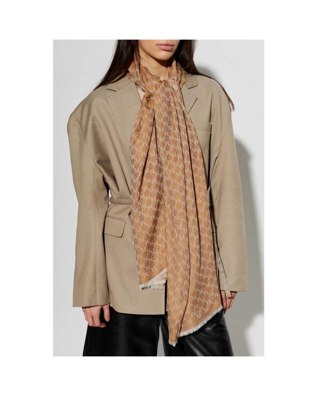 Max Mara Natural Scarves