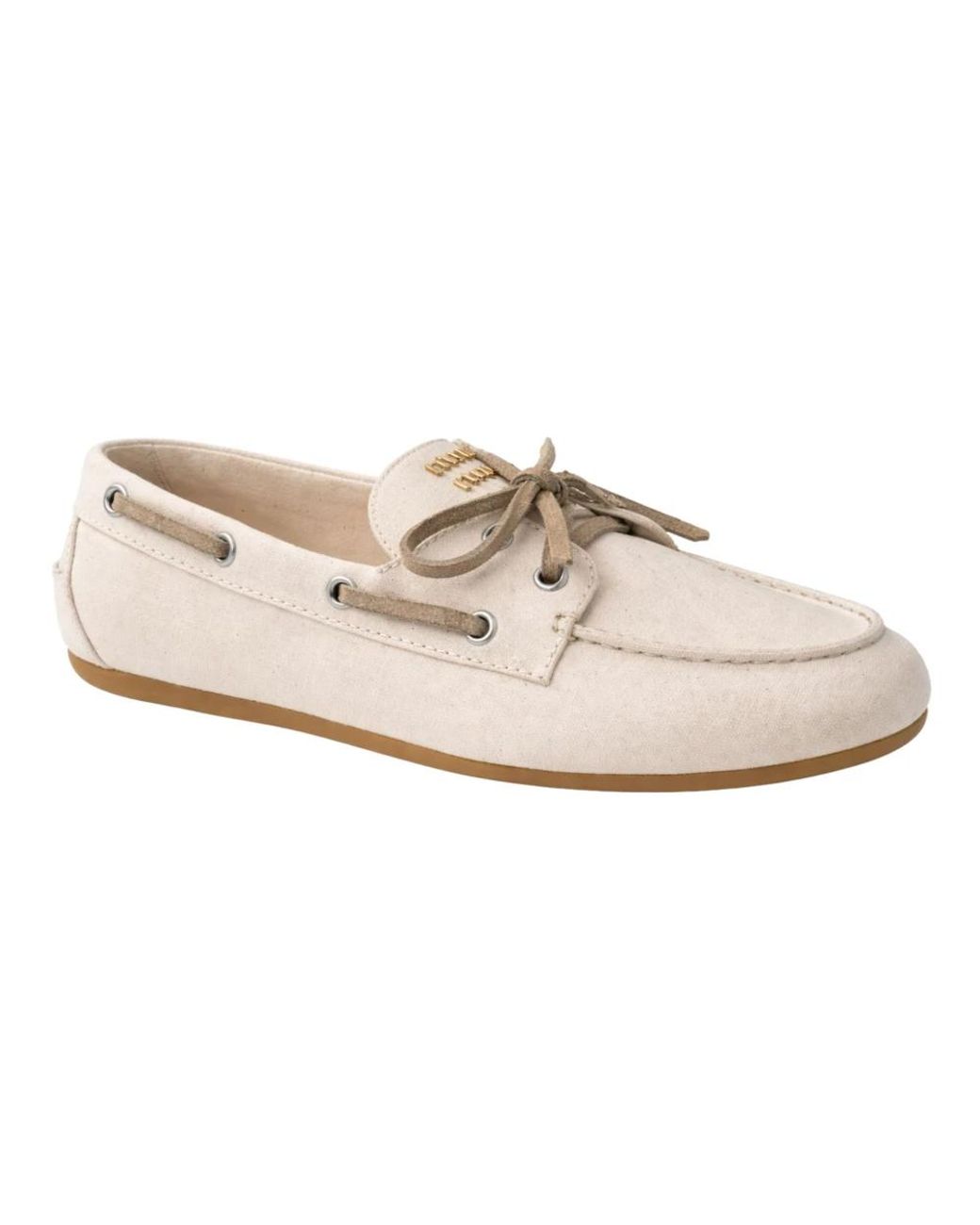 Miu Miu Pink Boat Shoes