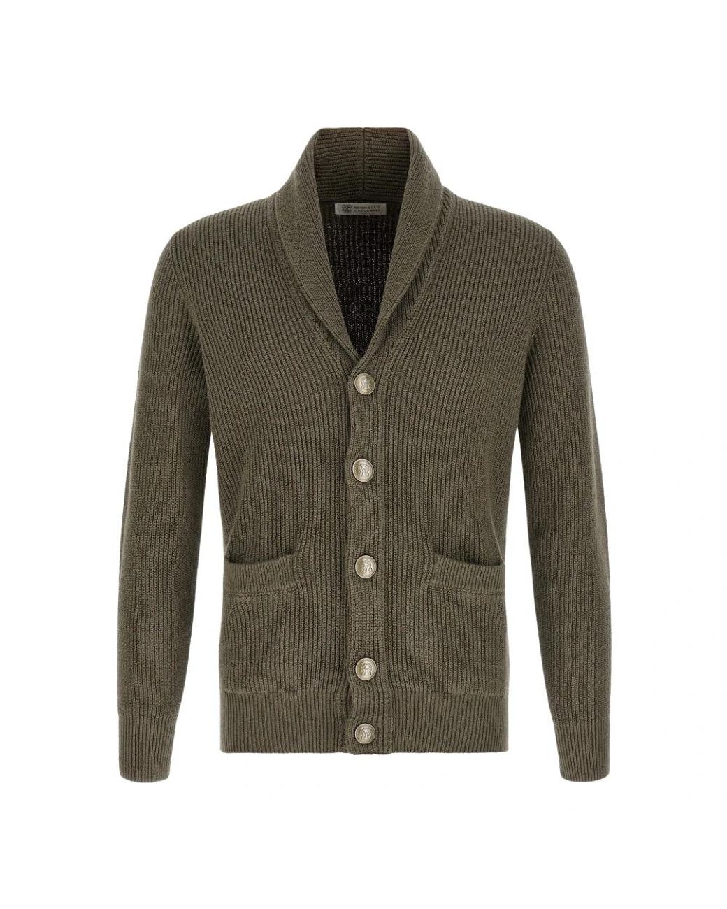 Cardigans Brunello Cucinelli de hombre de color Green