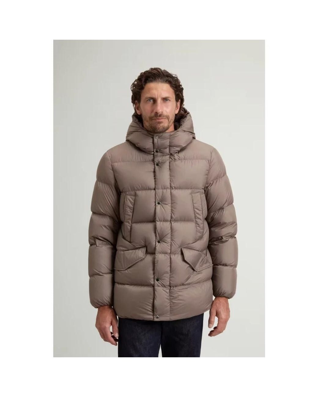 Down Jackets Woolrich pour homme en coloris Brown