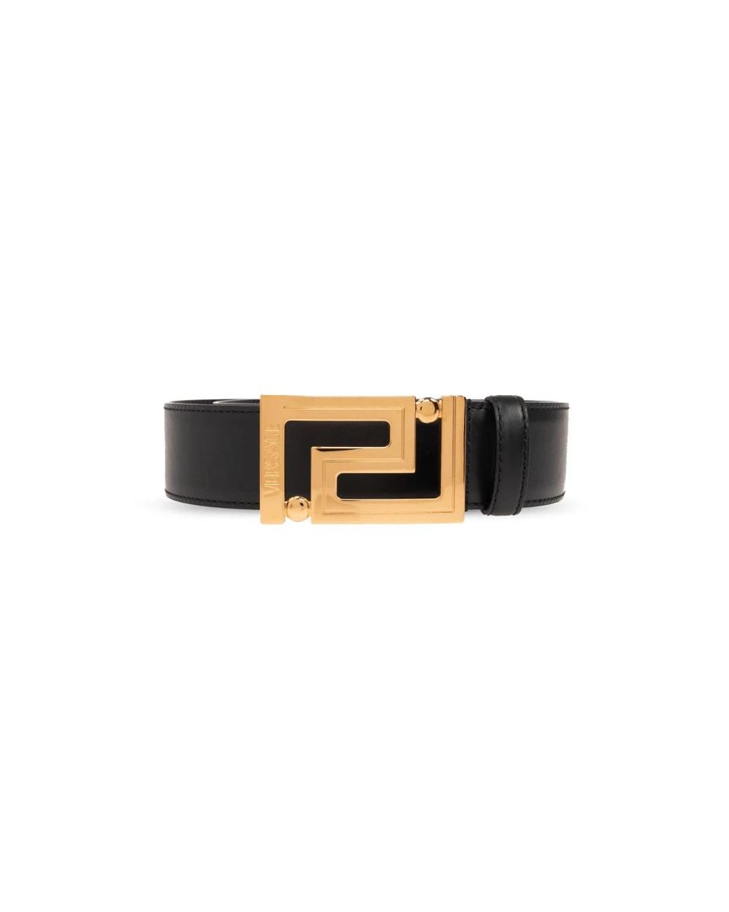 Versace Accessoires ,Zwart ,Leer Leren Riem in het Black voor heren