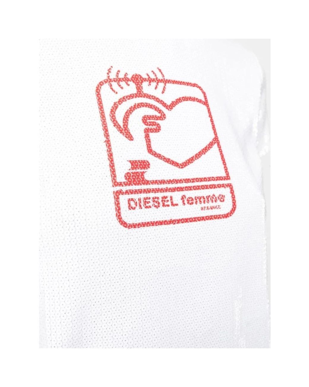 DIESEL White T-Shirts