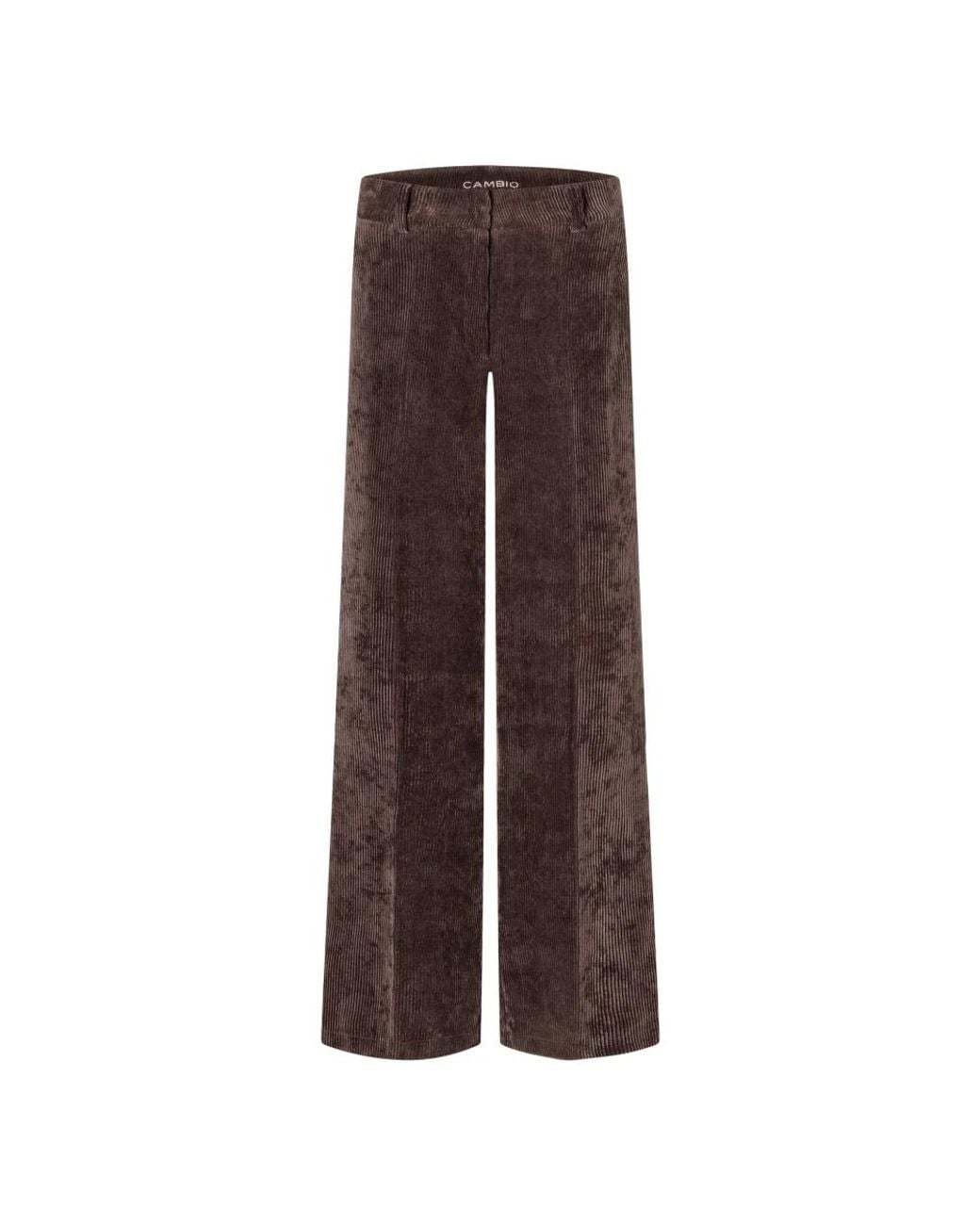Cambio Brown Wide Trousers