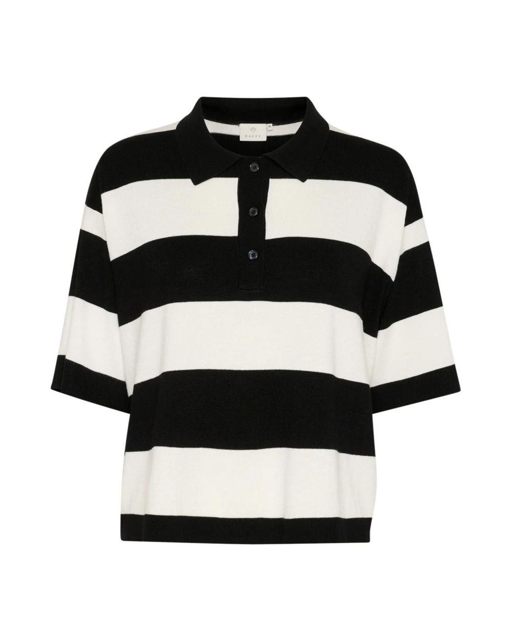 Polo Shirts Kaffe de color Black