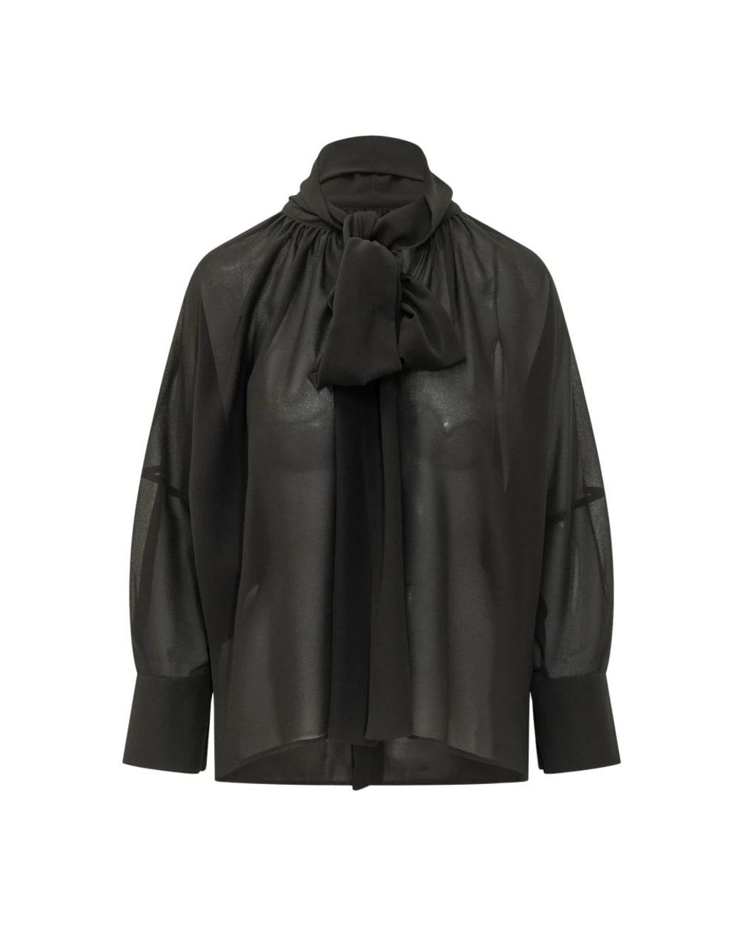 LE SULLY STUDIO Camicia C/Sciarpa in het Black