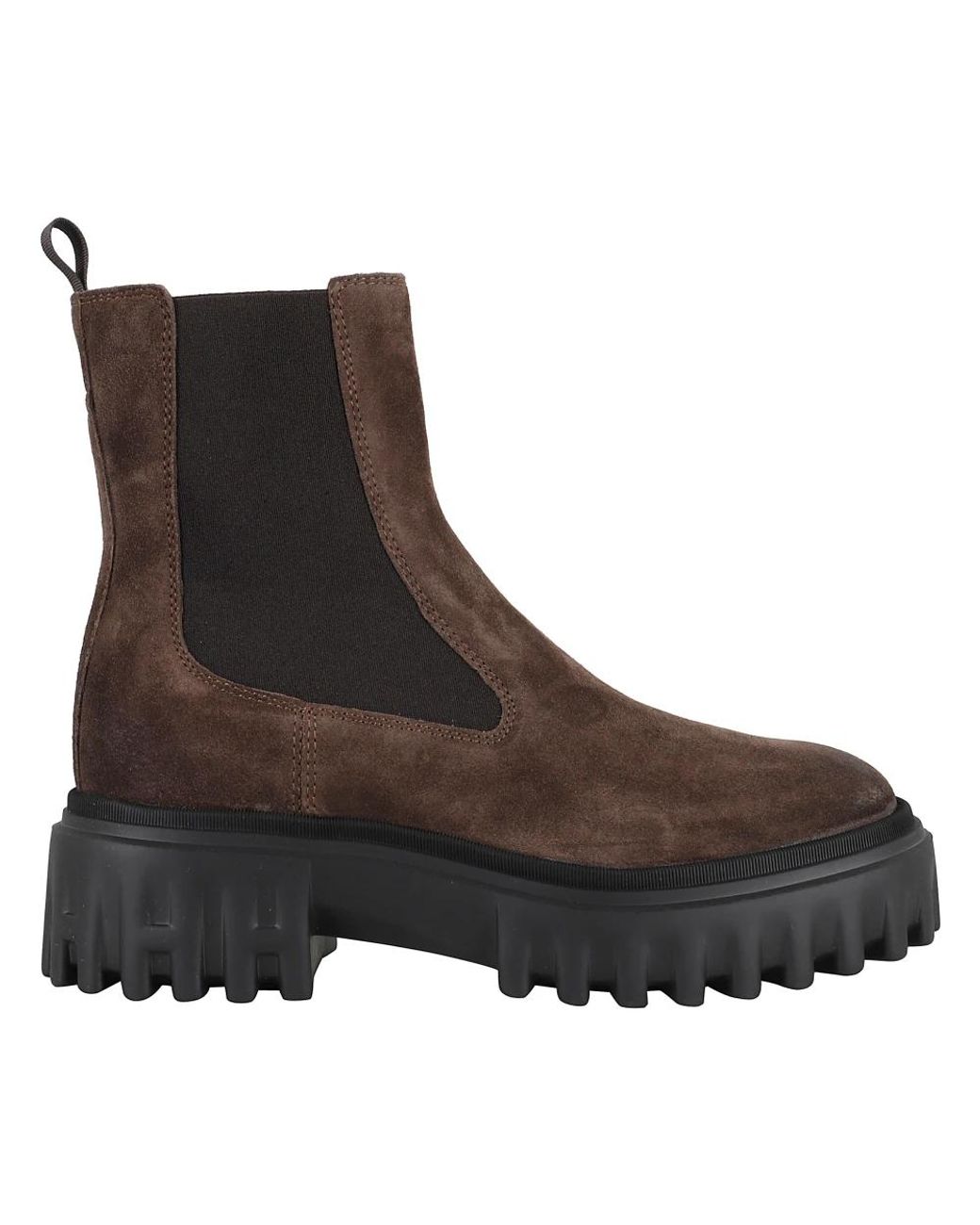 Hogan Brown Chelsea Boots