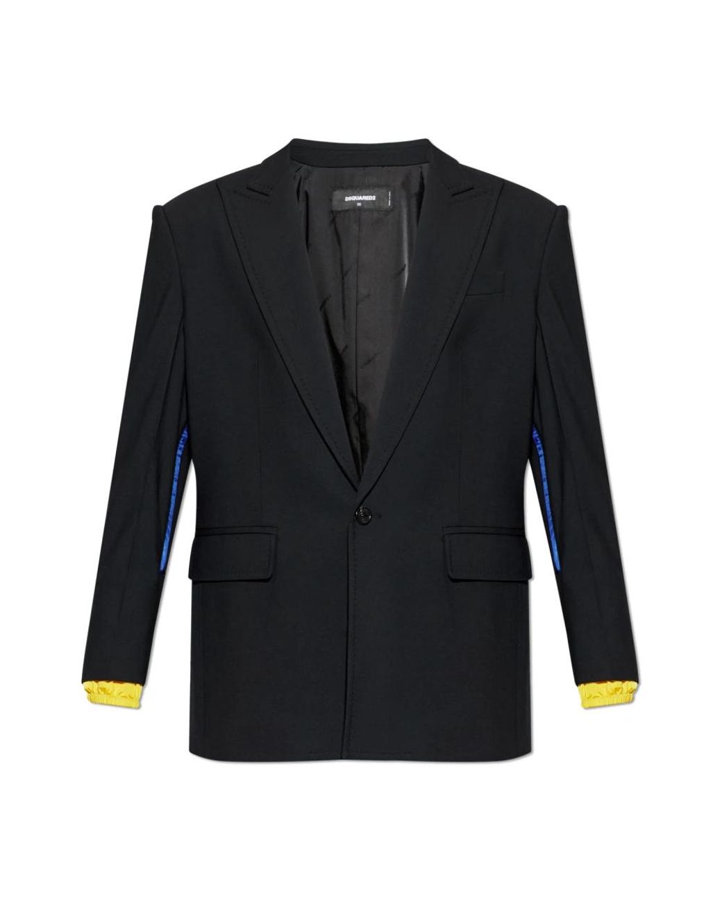 DSquared² Wollen Blazer Met Enkele Split in het Black voor heren