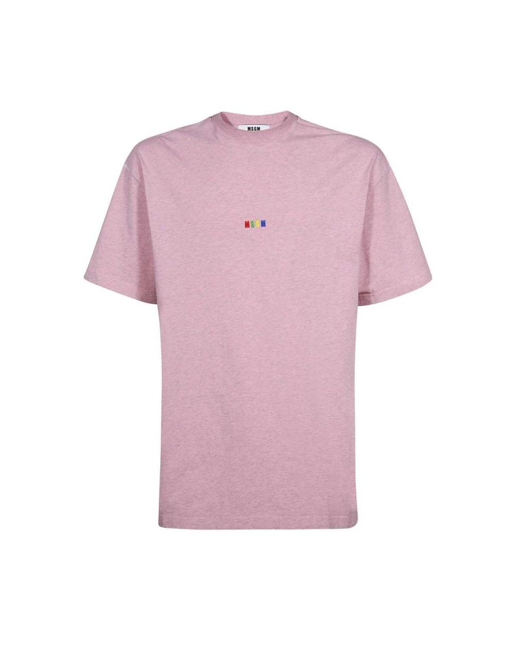 MSGM Pink T-Shirts for men