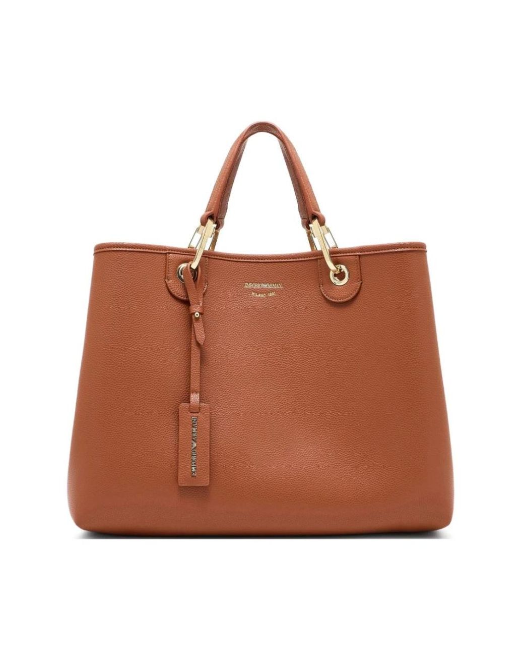 Emporio Armani Brown Myea Medium Shopping Bag