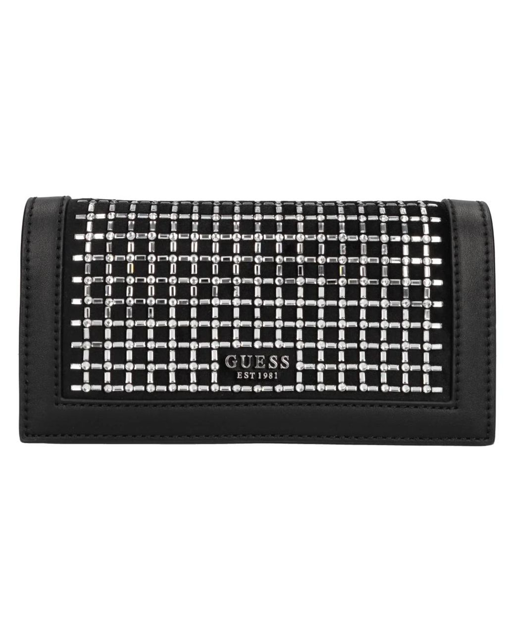 Guess Accessoires ,Zwart ,Leer Gilded Glamour Mini Clutch in het Black