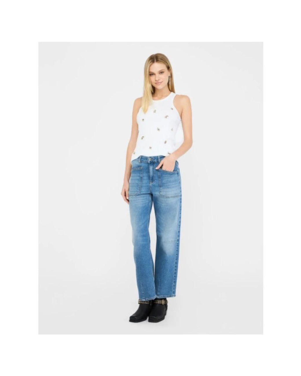 Liu Jo Blue Straight Fit Jeans