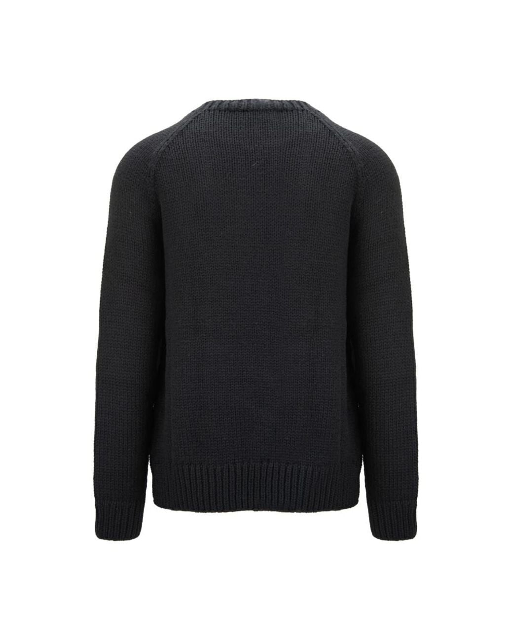 DSquared² Black Round-Neck Knitwear for men