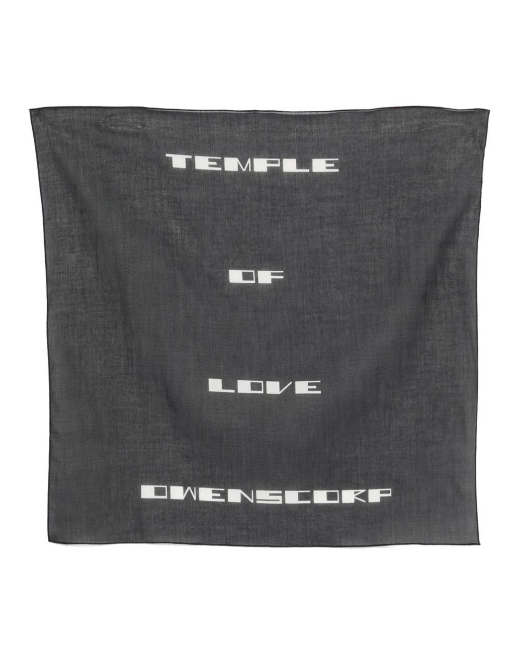 Scarves di Rick Owens in Black da Uomo